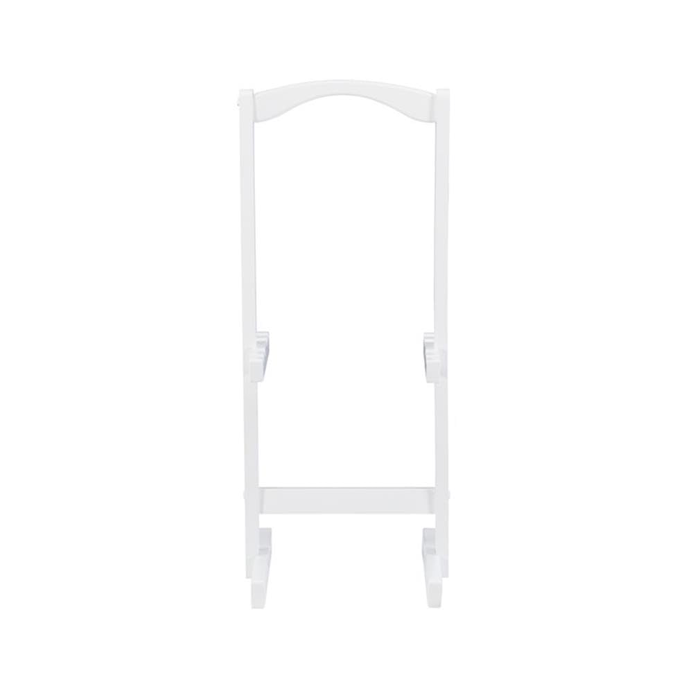 Pemberly Row Traditional 5-Piece Wooden Tray Table Set - Whitewashed Finish | Perfect for Living Room, Patio & Small Space Decor