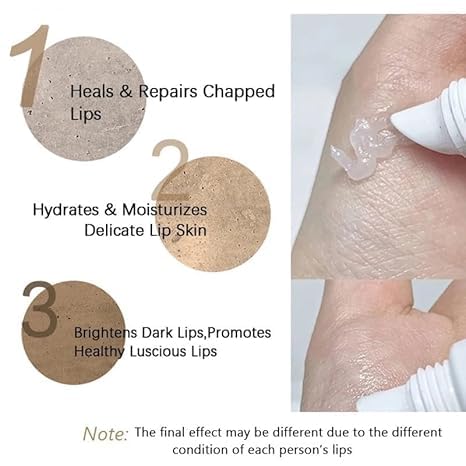 JINSHANE Lip Serum for Dark & Dry Lips - Lip Lightening Treatment, Moisturizing Balm & Nourishing Essence (3Pcs) - Perfect for Night Care & Daily Hydration