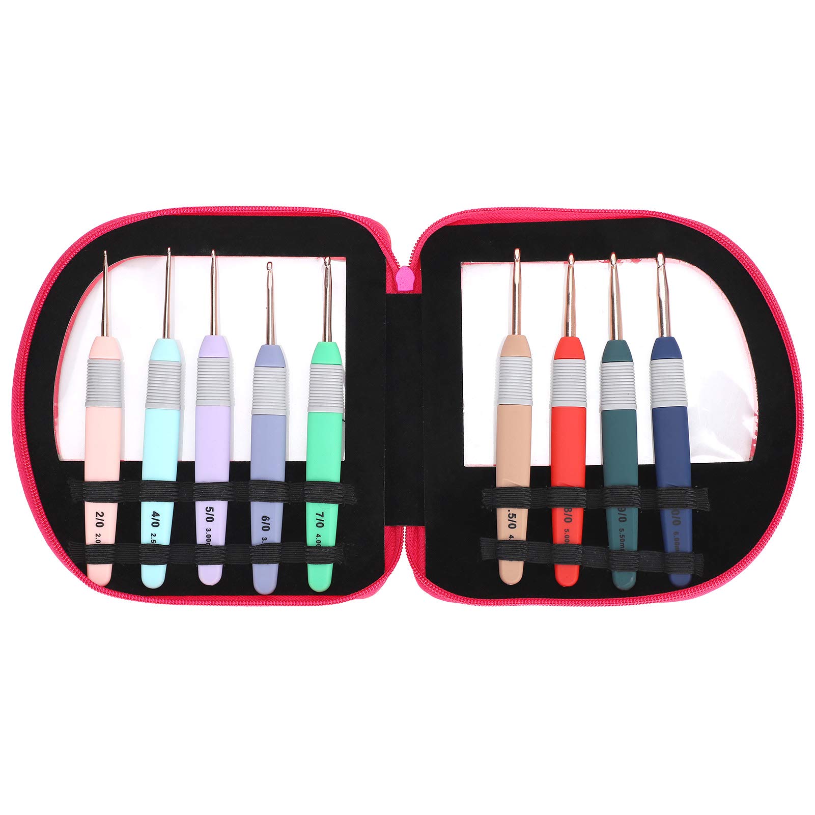 Crochet Hooks Set 9Pcs with Case - Knitting Needles for Beginners & Gifts for Moms, Grandmothers - Perfect for DIY Crafts & Home Projects