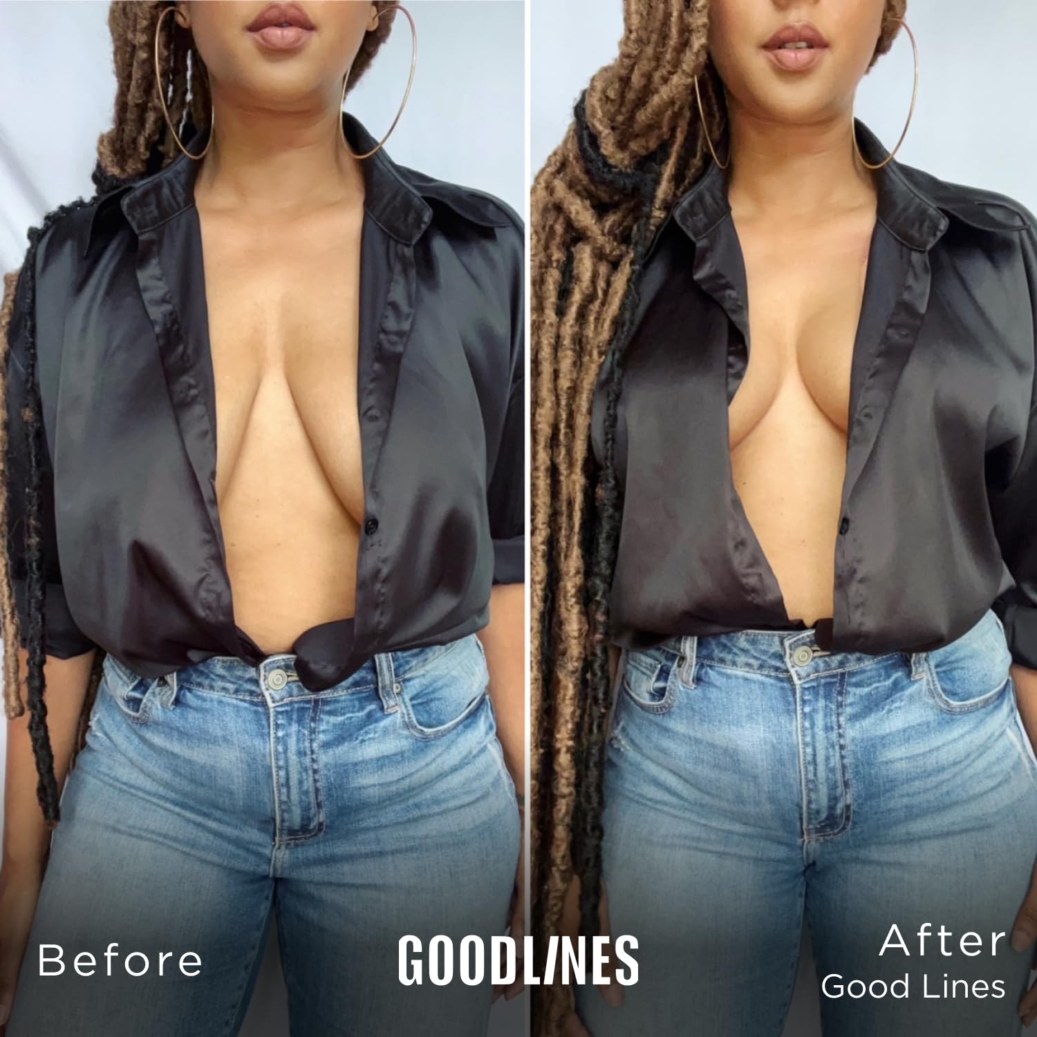 Good Lines Classic Cut Boob Tape & Nipple Cover Kit - Nude Breast Lift Tape for Support & Shaping | Perfect for Backless Dresses, Strapless Outfits & Special Occasions