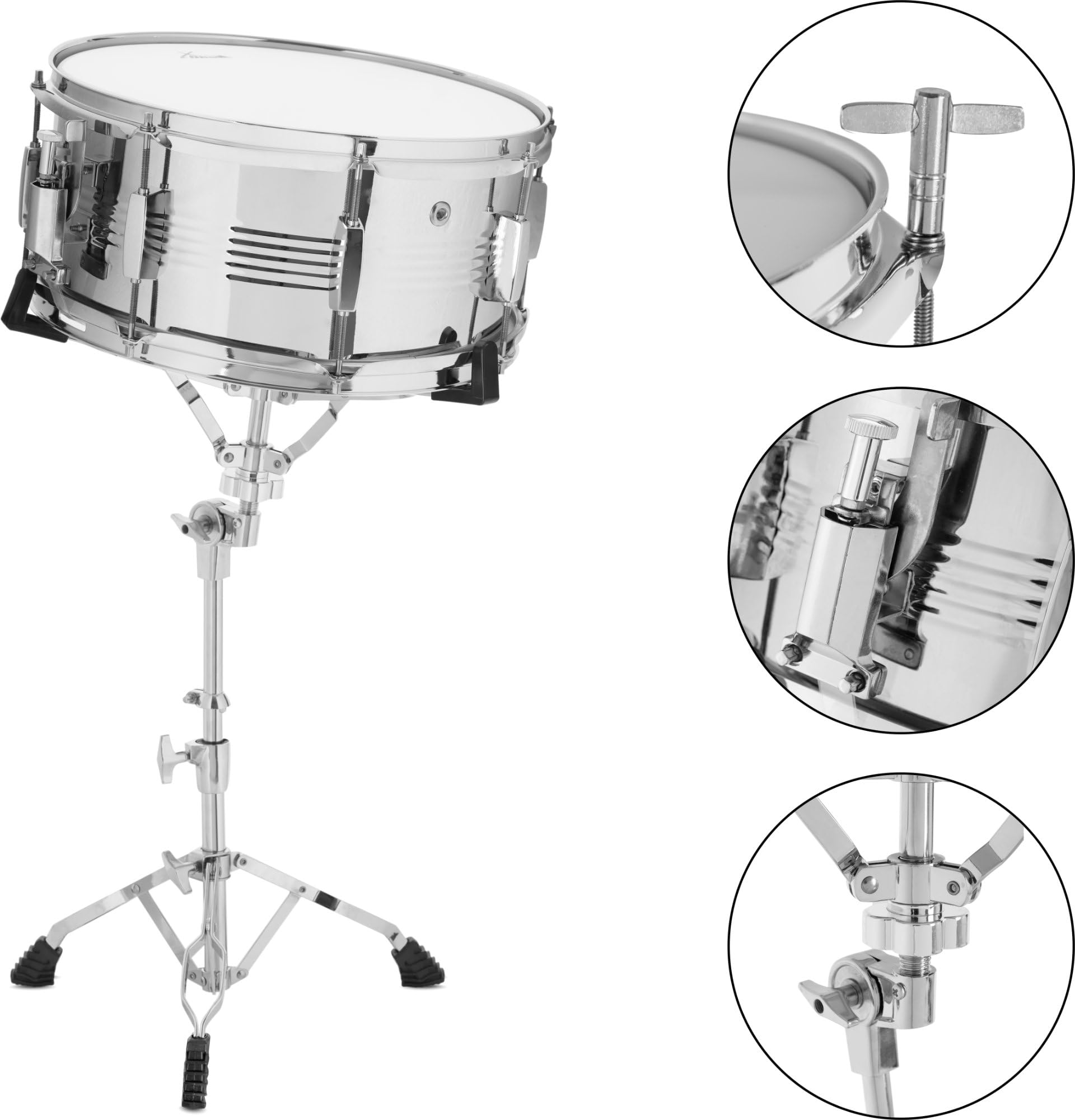 Best Snare Drum Starter Set for Beginners - Complete Drum Kit with Stand & Sticks - Perfect for Practice, School Bands & Home Music Studios