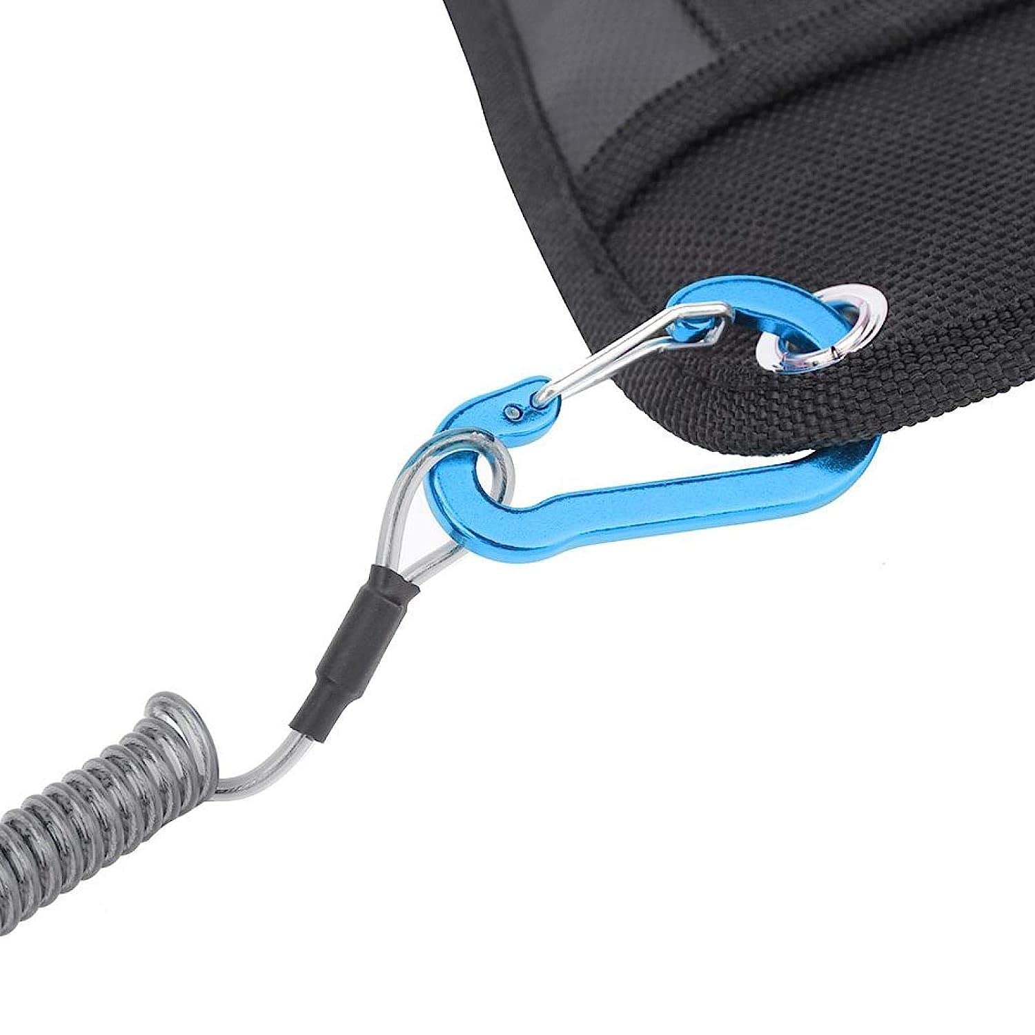 Premium Set of 2 Aluminum Alloy Fishing Pliers with Elastic Band - Saltwater & Freshwater Fishing Gear for Anglers (Blue) | Ideal for Catch Handling, Hook Removal & Line Cutting