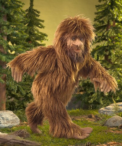 Folkmanis Sasquatch Bigfoot Hand Puppet - Realistic Plush Puppet for Storytelling, Education & Play - Perfect for Kids, Teachers & Puppet Shows