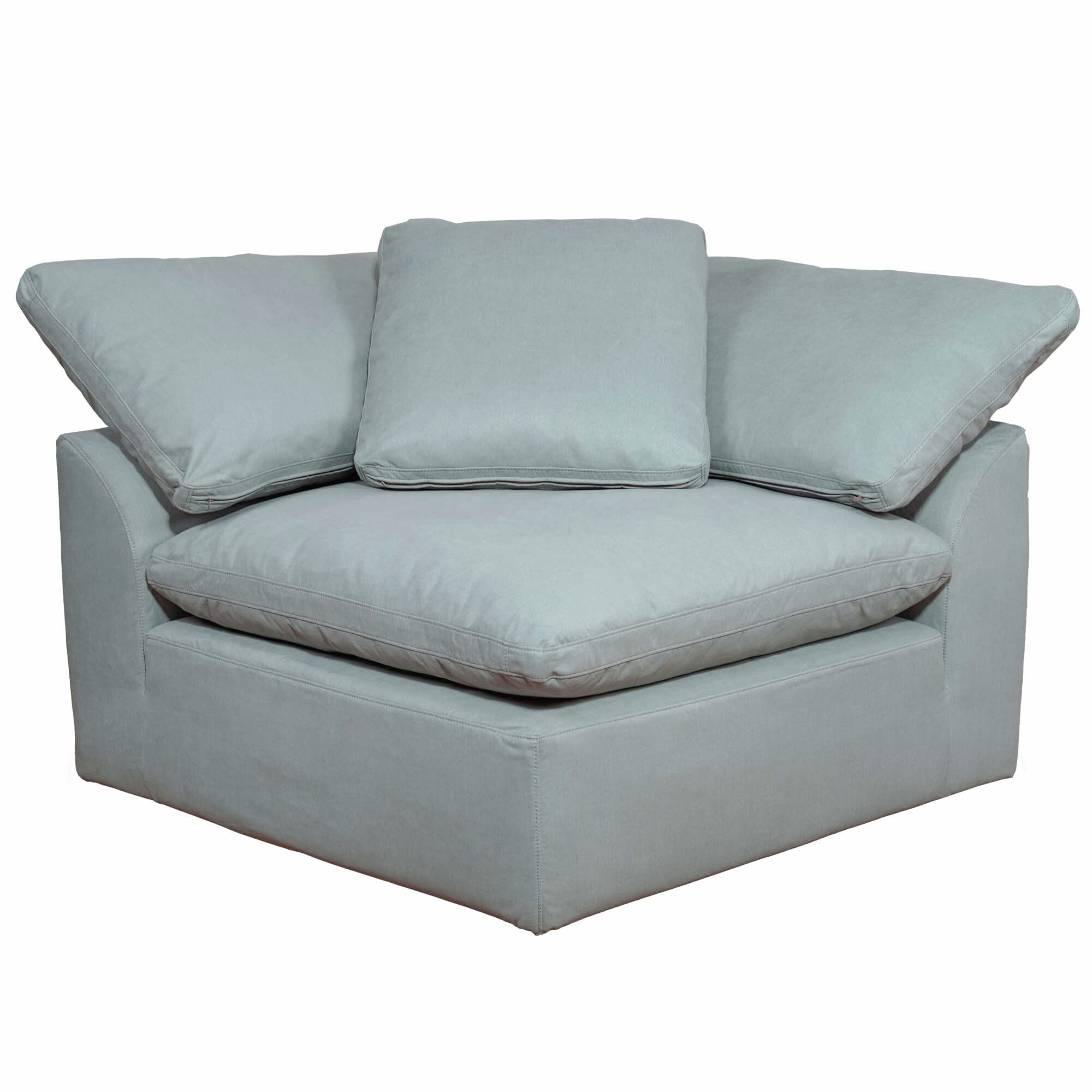 Sunset Trading Contemporary 6-Piece Modular U-Shaped Sectional Sofa with Puff Collection - 132