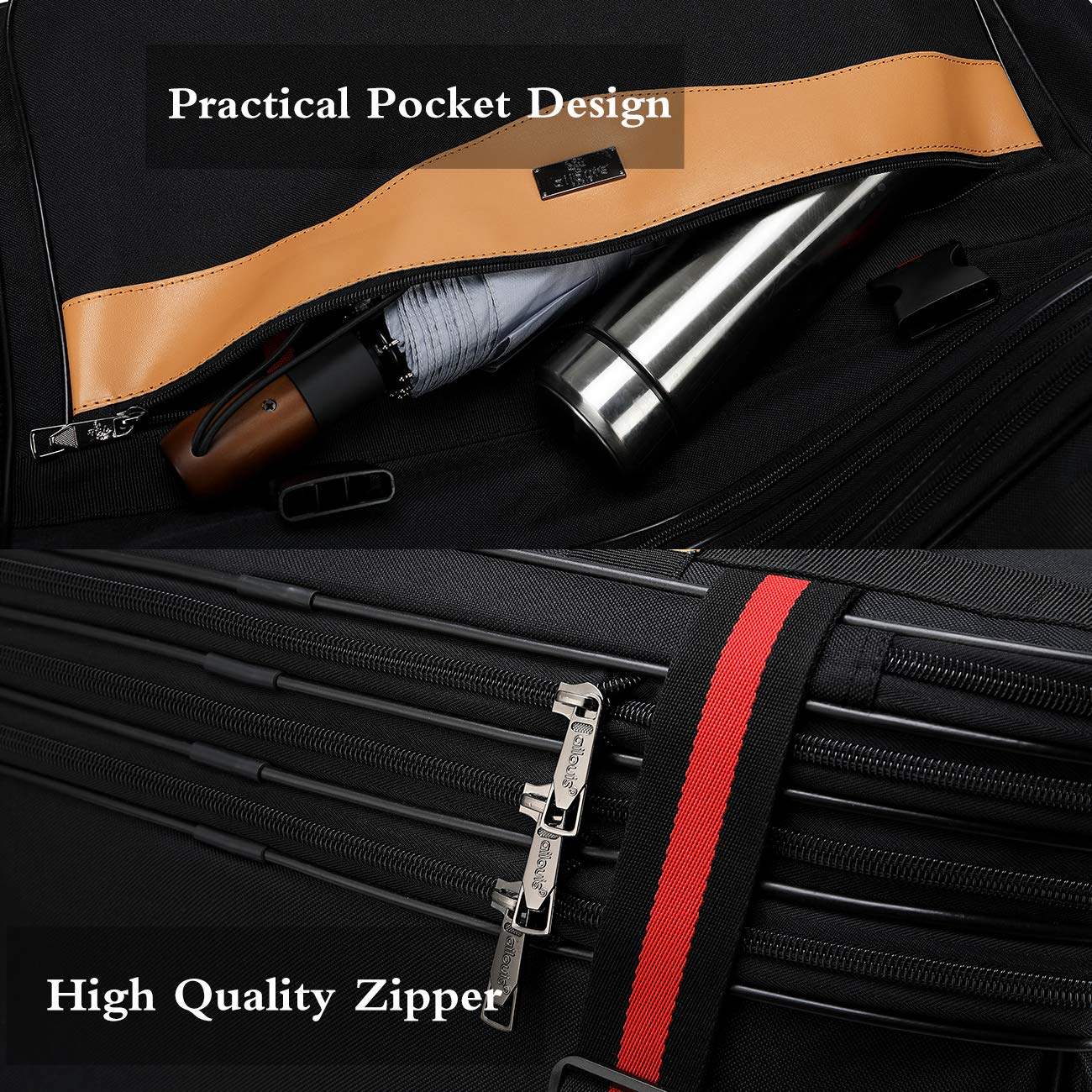 Ailouis 32 Inch Expandable Lightweight Rolling Duffel Bag with Wheels - Carry On Luggage for Travel, Foldable Suitcase Perfect for Airplane, Business Trips & Weekend Getaways