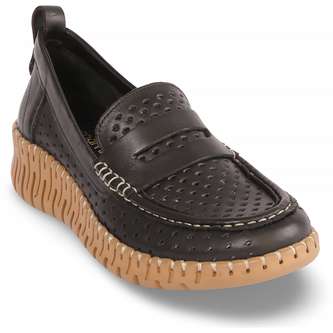 Whipstitch Loafer D25YA 165 - Premium Genuine Leather Slip-On Shoes for Men | Comfortable Business Casual & Office Wear