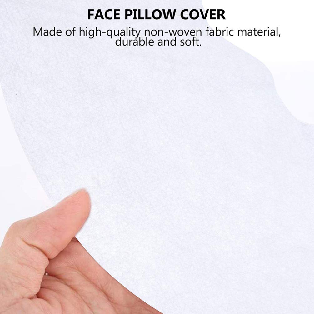 DOITOOL Disposable Face Cradle Covers - 200Pcs Breathable Massage Headrest Mat with Face Hole for Spa & Salon | Towel Turban Massage Pillow Covers for Facial, Massage Therapy & Salon Hygiene