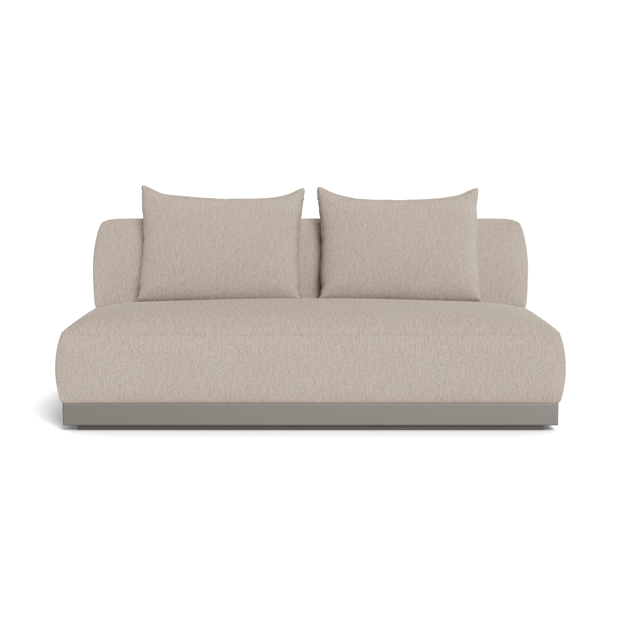 Amalfi 2-Seat Armless Sofa - Modern Loveseat for Small Spaces, Living Room, Apartment & Office - Comfortable Compact Couch for Relaxing & Entertaining