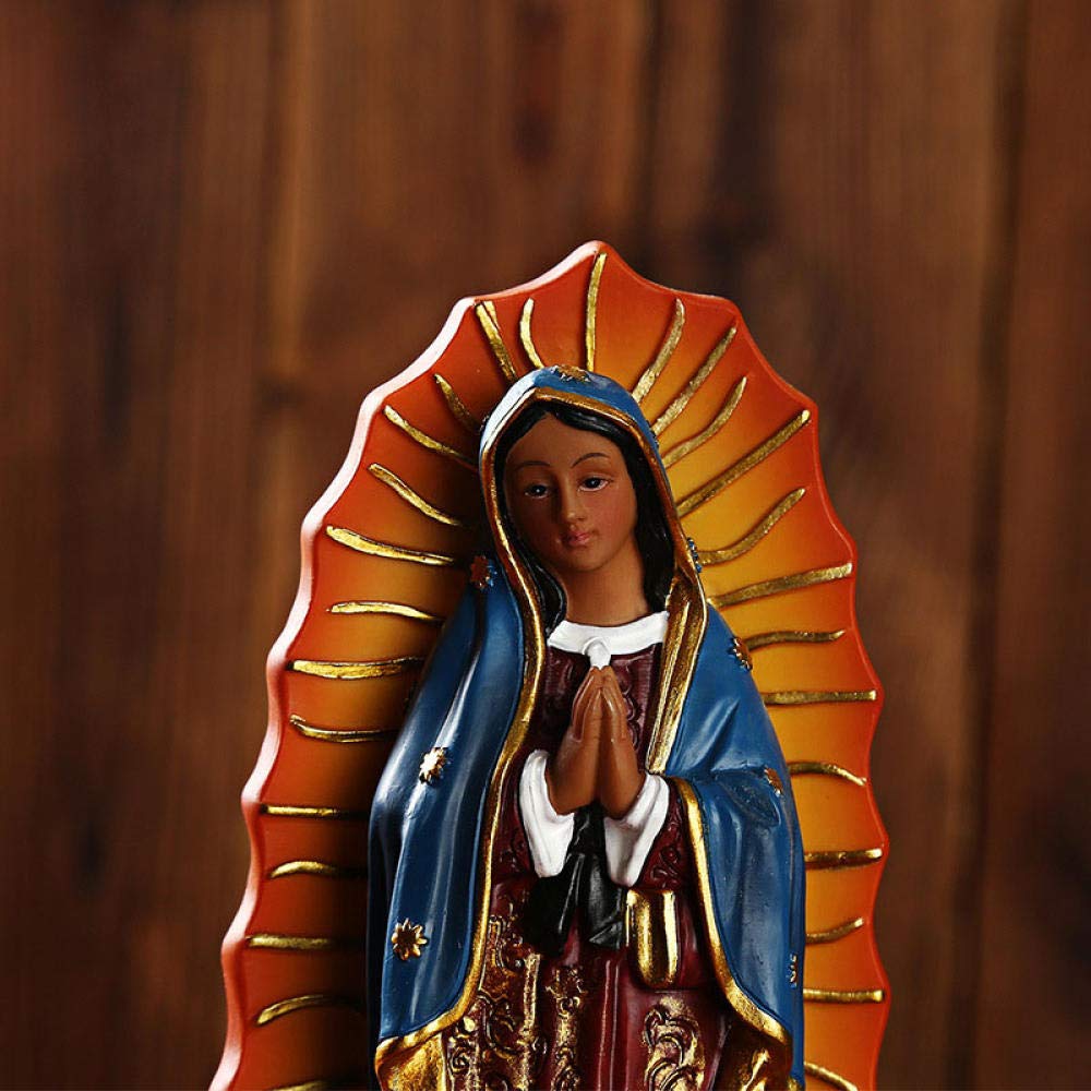 Virgin Mary Statue - Christian Religious Sculpture for Home Decor, Desktop Display, Wedding Gift - Perfect for Prayer Altars, Church Decor & Spiritual Gifts