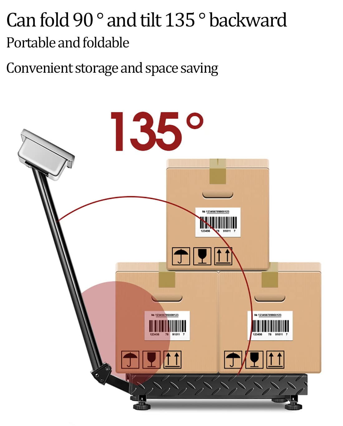 660lbs Digital Commercial Platform Scale - Stainless Steel Industrial Floor Scale with High-Definition LCD Display | LB/KG Units | Heavy Duty for Luggage, Packages & Postal Shipping | Perfect for Warehouses, Shipping Centers & Retail Stores