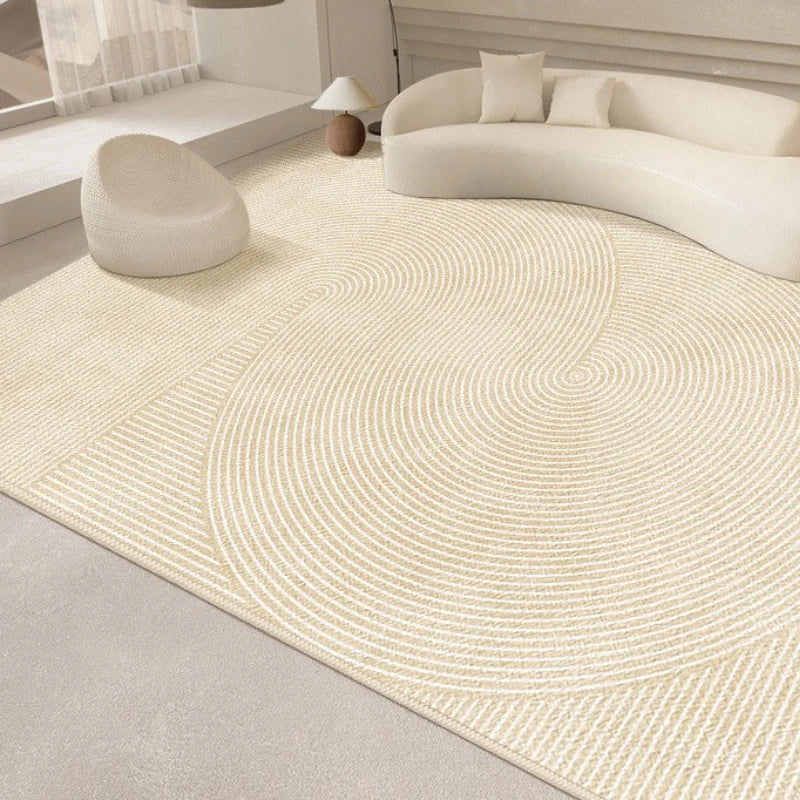 Jaylah Modern Wave Waterproof Area Rug - Non-Slip Soft Living Room Carpet for Home Decor, Bedroom, Nursery, Office | Indoor & Outdoor Use