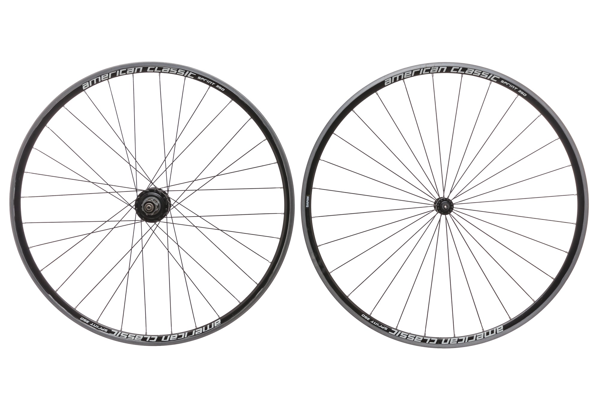 American Classic Sprint 350 Aluminum Clincher 700c Wheelset - Lightweight Road Bike Wheels for Racing & Training - Perfect for Cyclists & Triathletes