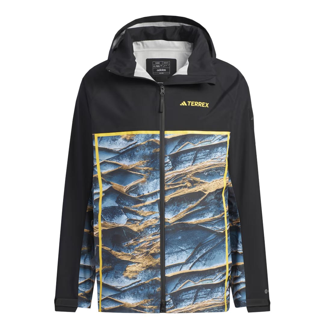 adidas Men's National Geographic RAIN.RDY Waterproof Jacket - Lightweight Windbreaker for Hiking & Outdoor Adventures (IC1979)