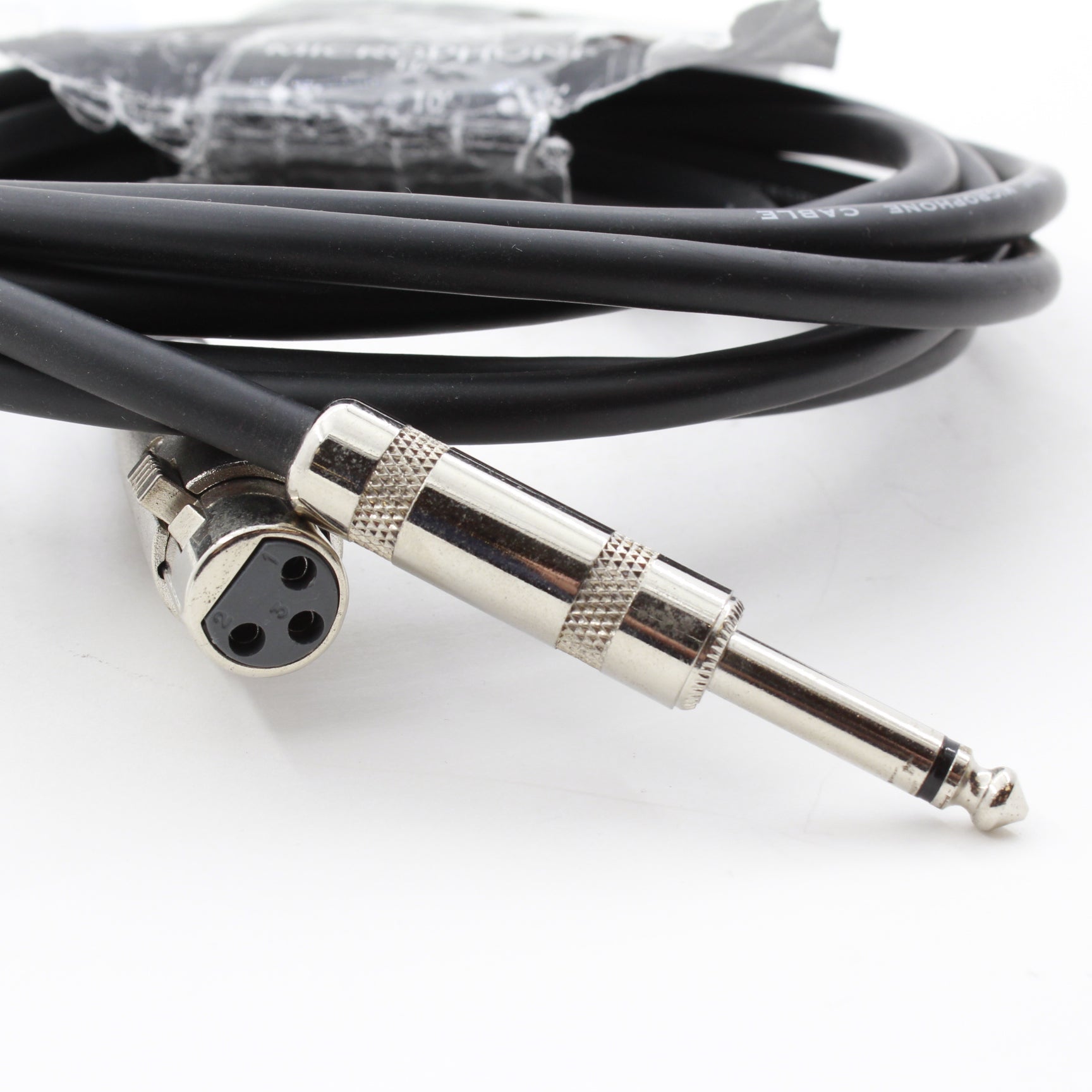 Open Box Excellent Hosa 1/4'' Phone Male to 3 Pin XLR Female Unbalanced Hi-Z Microphone Cable 10ft - Perfect for Studio Recording, Live Performances & Podcasting