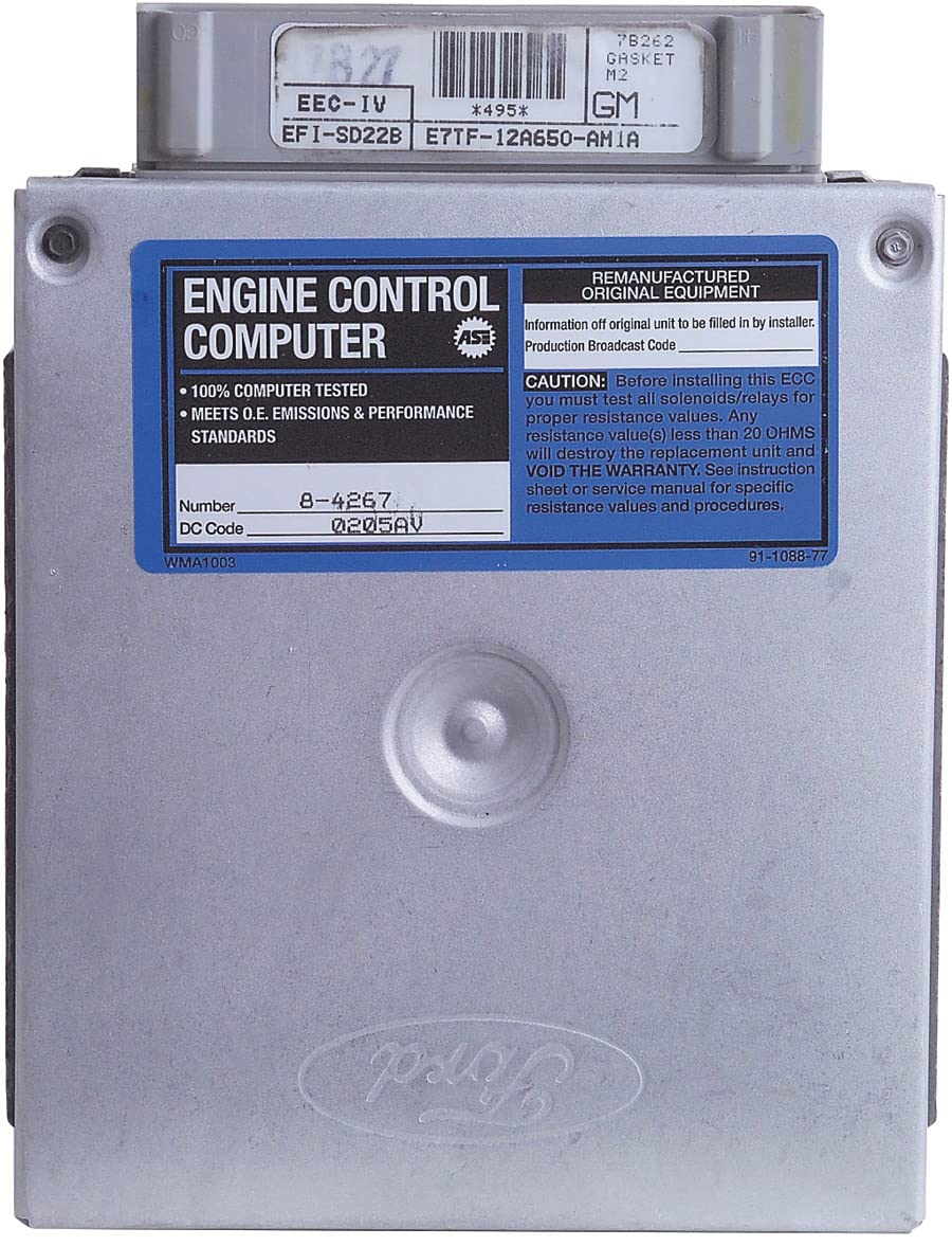 Cardone 78-4267 Remanufactured Ford PCM ECM Engine Computer - Compatible with Ford F150, F250, F350, Mustang & More - Perfect for Engine Performance & Troubleshooting