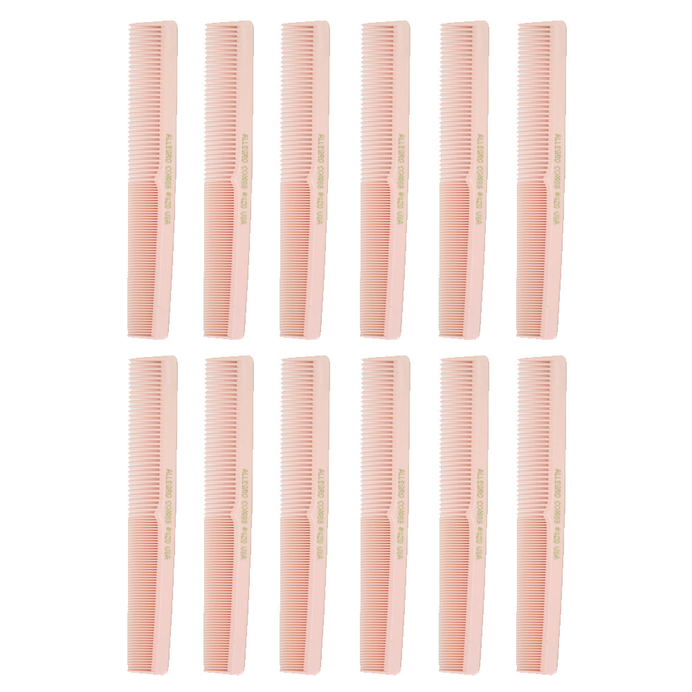 Professional 12-Piece Allegro Barber Comb Set for Hair Cutting & Styling - Perfect for Salons, Home Grooming & DIY Hairstyles