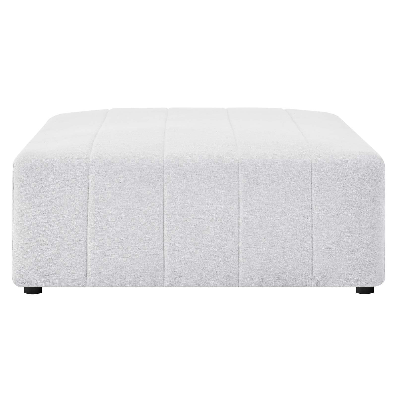 Bartlett Upholstered Fabric Ottoman Footrest - Soft Living Room Storage Bench for Home Decor, Comfortable Seating & Extra Storage - Perfect for Bedroom, Living Room & Nursery