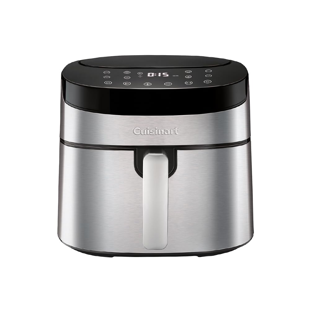Cuisinart 7.2L Digital Air Fryer - 1800W Electric Deep Fryer with Stainless Steel Finish - 220V Black - Perfect for Healthy Cooking, Fast Meals & Family Gatherings