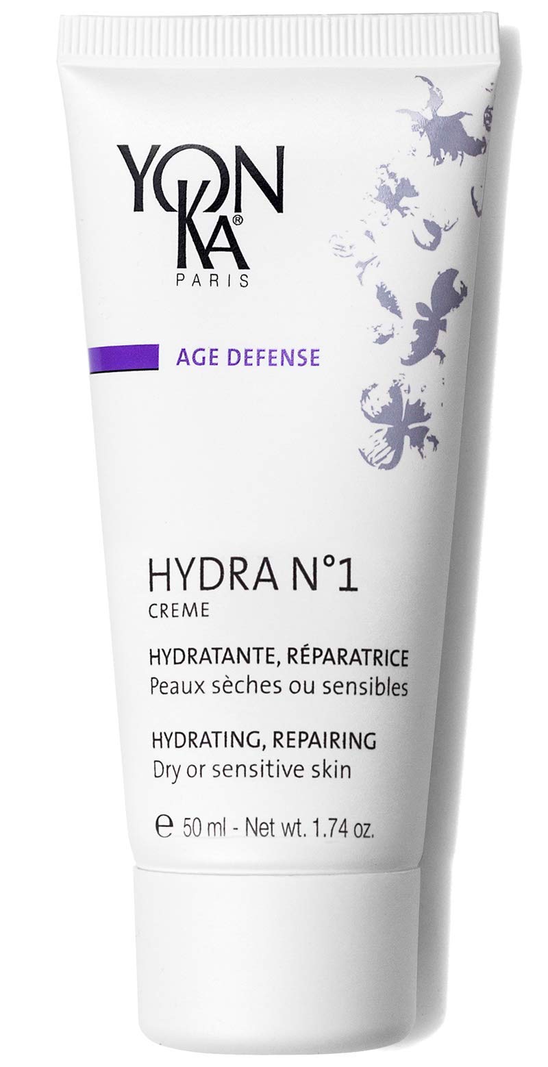Yon-Ka Hydra No.1 Cream & Serum Set - Anti-Aging Face Moisturizer with Hyaluronic Acid & Aloe Vera - Intense Hydration for Dry & Mature Skin - Paraben-Free Skincare (50ml Cream + 30ml Serum) | Perfect for Nighttime Routine & Daily Hydration Boost