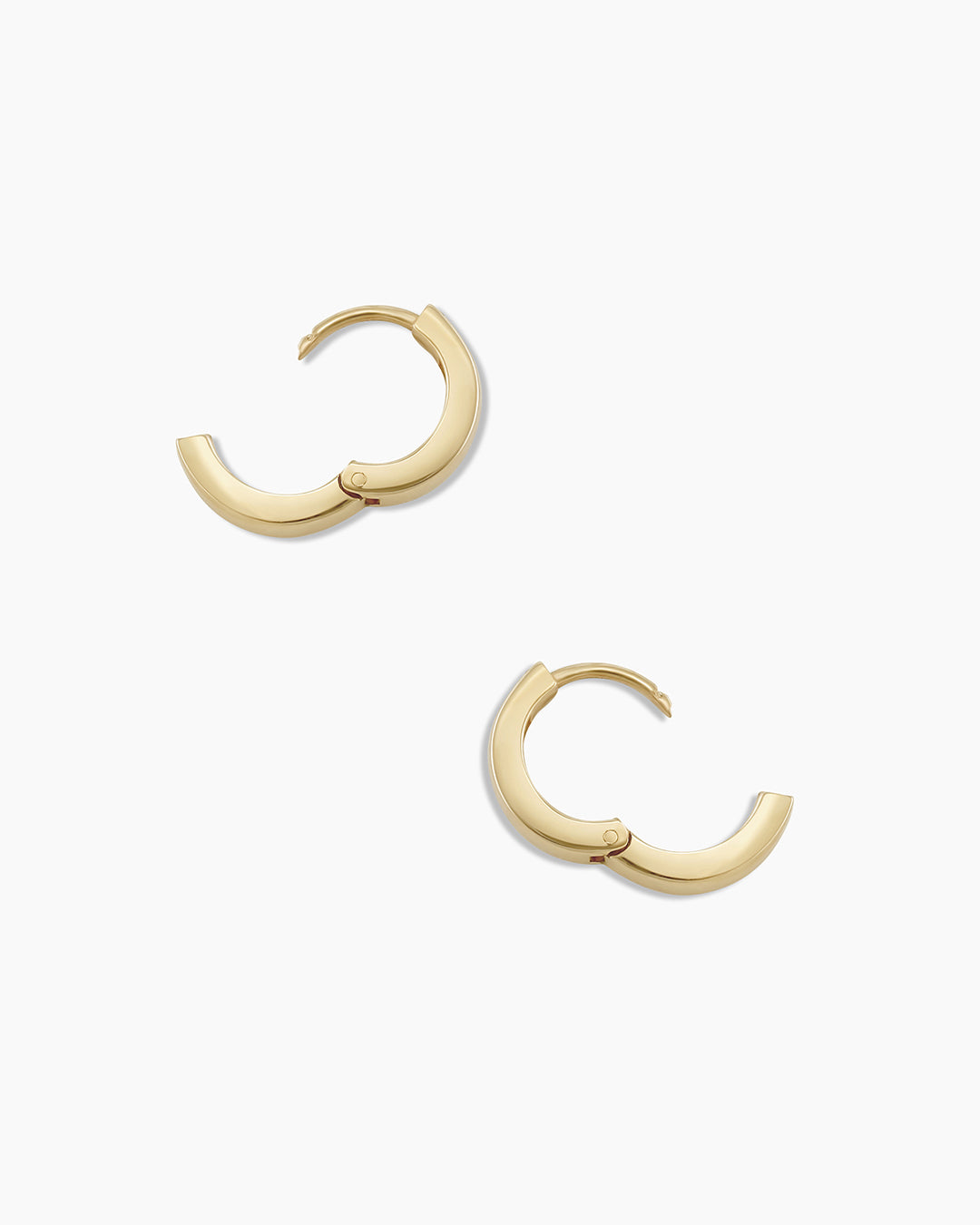 14K Gold Rose Huggie Earrings - Dainty Rose Flower Hoop Earrings for Women, Perfect for Everyday Wear, Date Nights & Special Occasions
