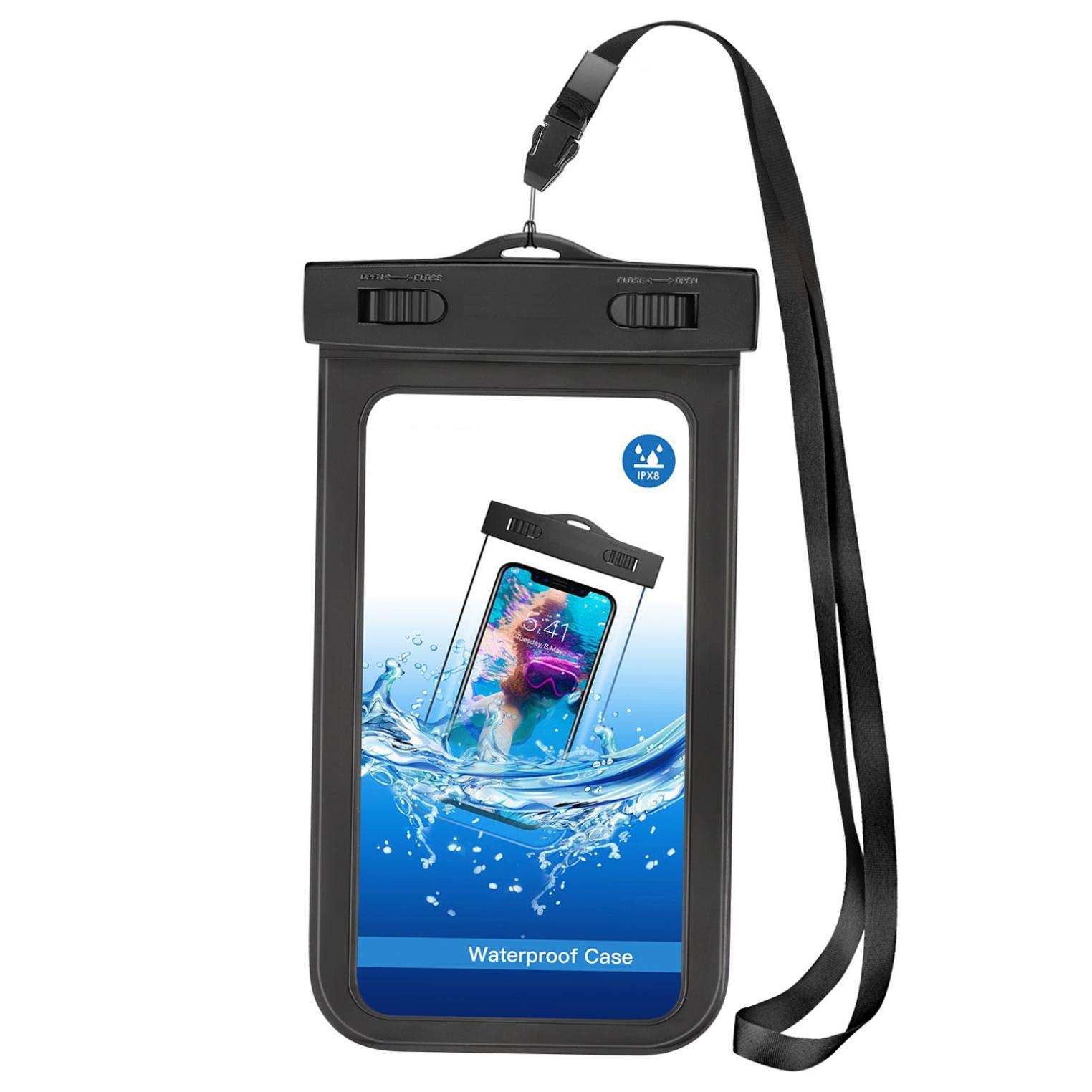 Waterproof Case for Motorola Moto Z4 - IPX8 Underwater Protection, Floating Cover with Touch Screen Compatibility - Clear Pouch for Swimming, Beach & Outdoor Activities