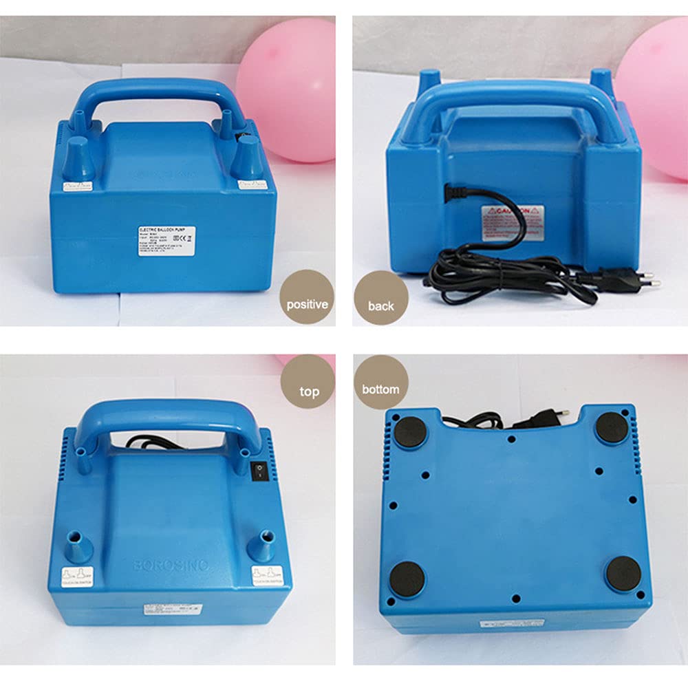 800W Dual Nozzle Electric Balloon Blower Pump - 110V/220V Fast Inflation for Parties, Birthdays, Weddings & Events | Portable Air Pump for Balloon Decorations, Arch Backdrops & Party Supplies
