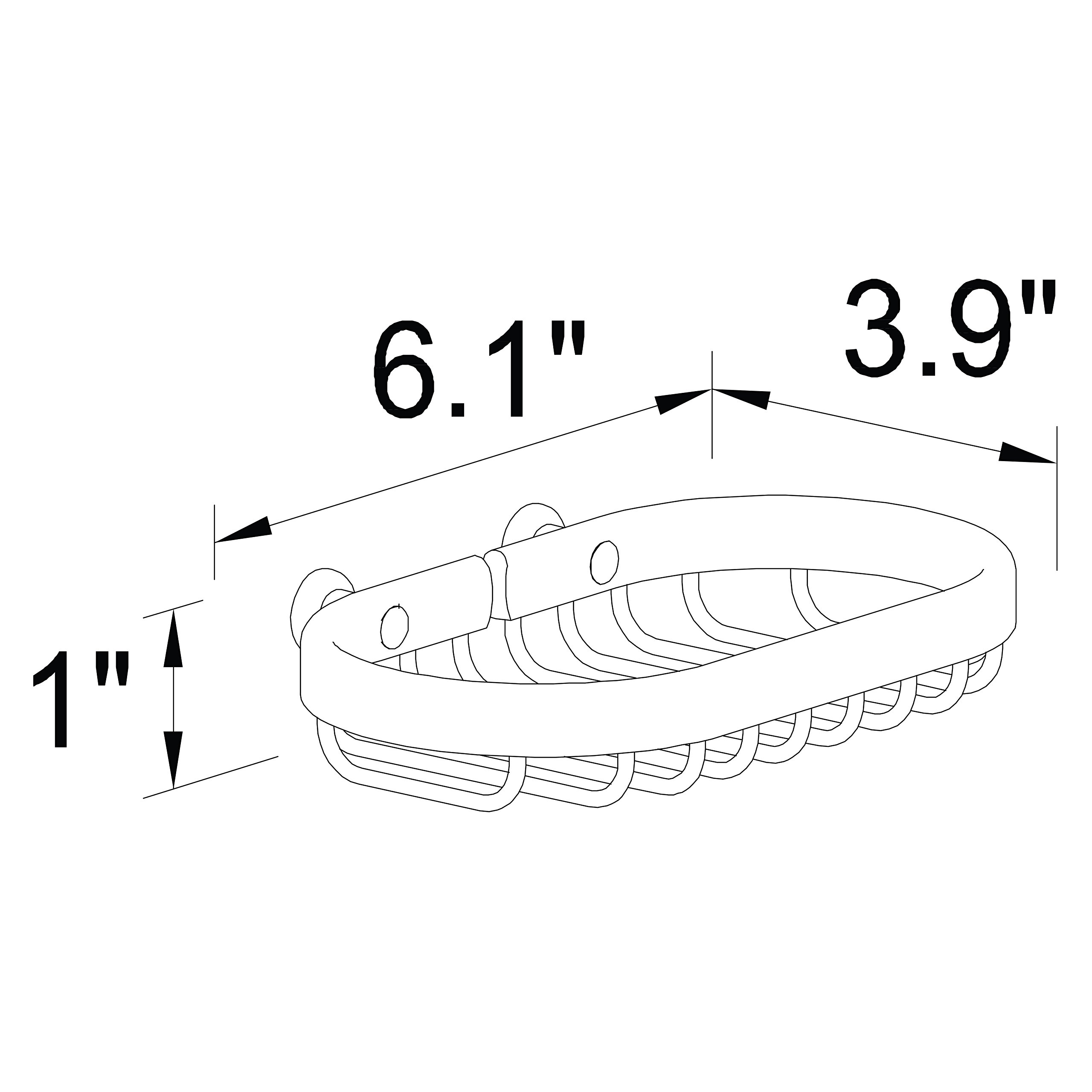 Ginger G500/SN Splashables Soap Basket, Satin Nickel Finish - Bathroom Organizer for Shower, Sink, and Countertop Storage