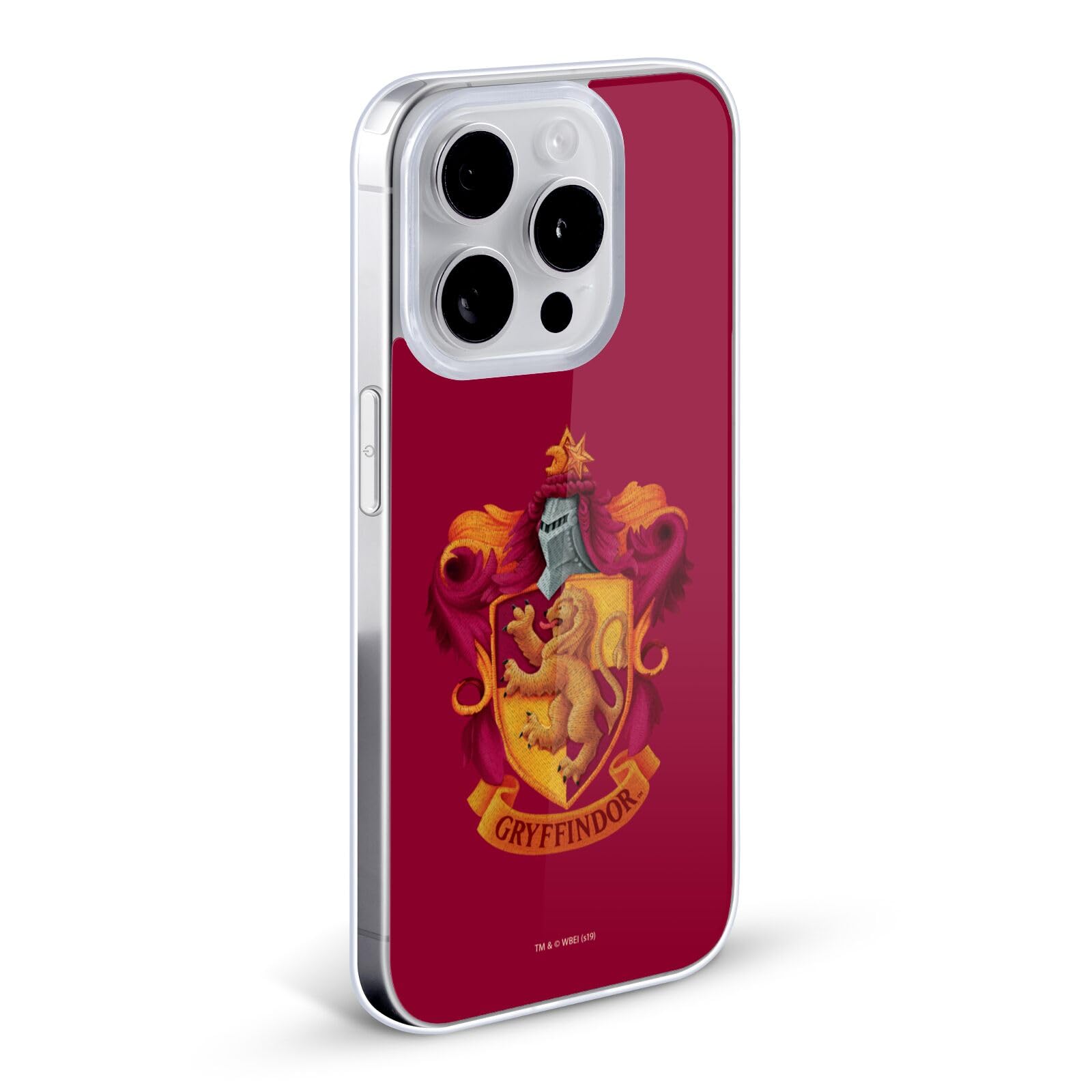 Official Harry Potter Gryffindor Crest Soft Gel Case for iPhone 12/12 Pro - Chamber of Secrets Design | Perfect for Potter Fans, School, Work & Daily Use