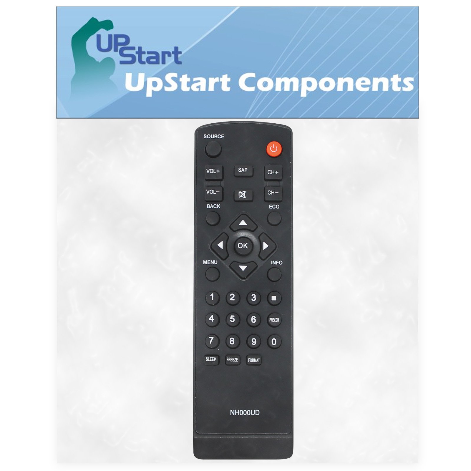 2-Pack LC320EM2A HDTV Remote Control Replacement for Emerson TVs - Compatible with NH000UD Model | Perfect for Living Room, Bedroom & Home Theater Use