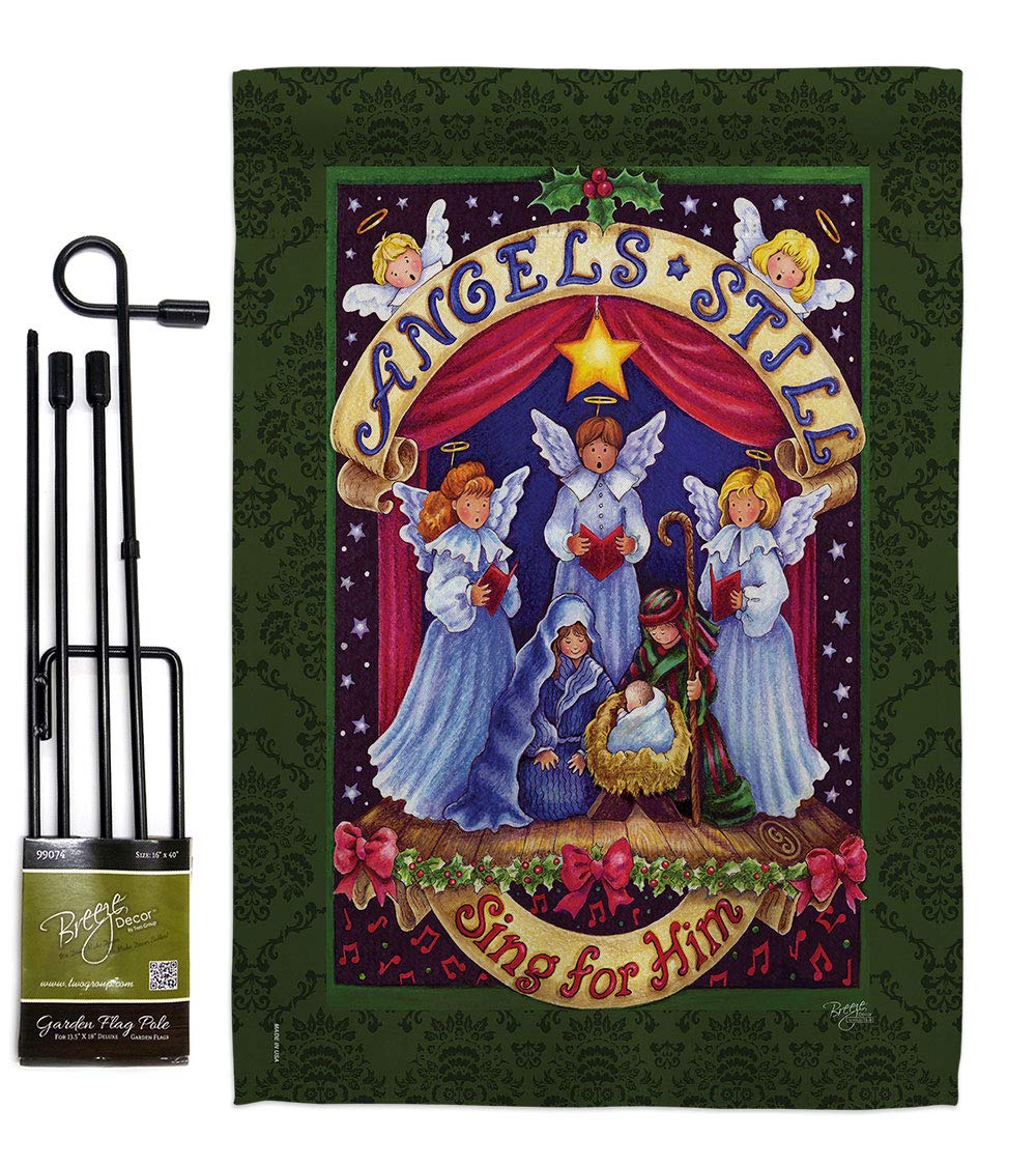 Christmas Garden Flag Set 13x18.5