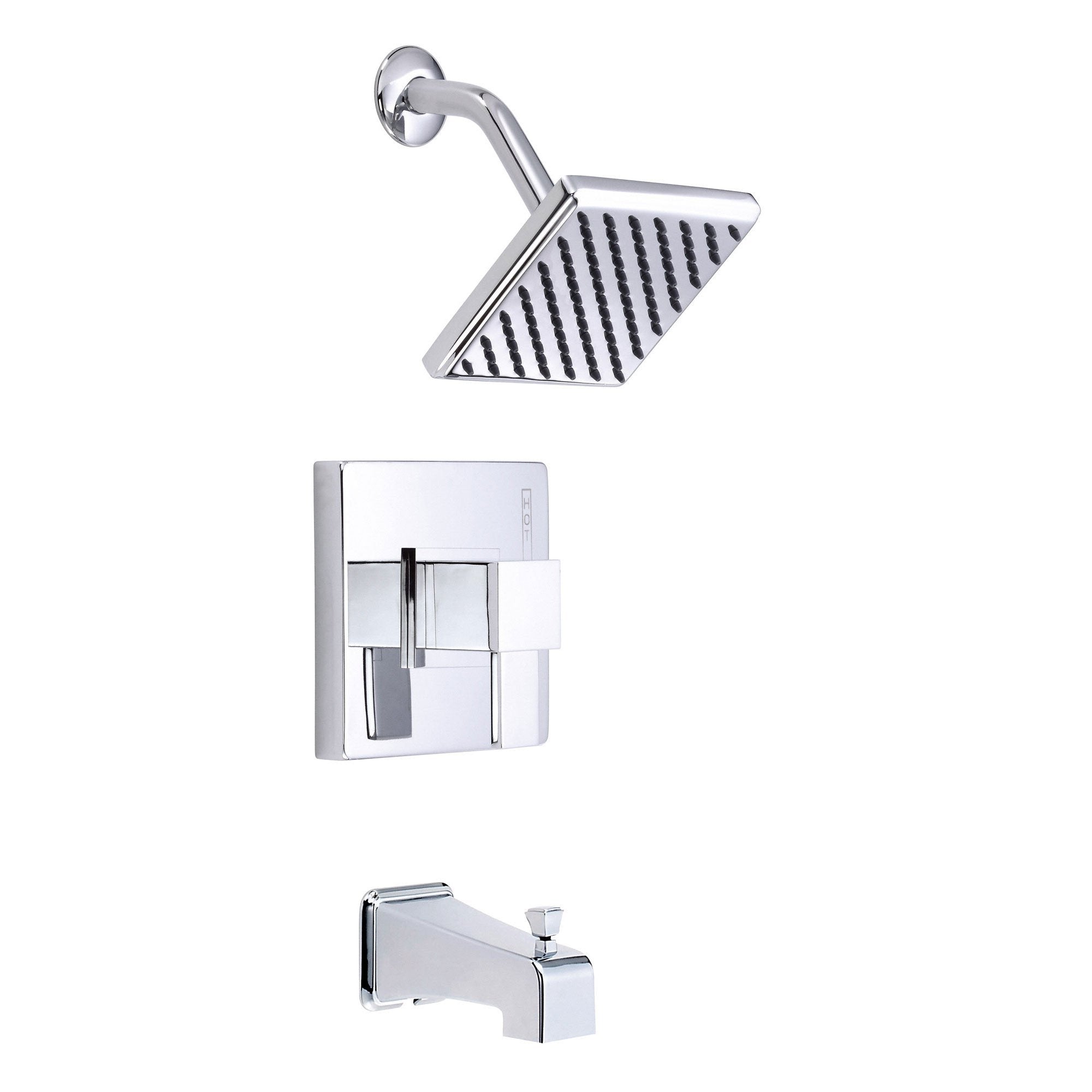 Danze Reef Chrome Single Handle Tub and Shower Combo Faucet with Rough-in Valve - Perfect for Bathroom Renovation and Modern Home Upgrade