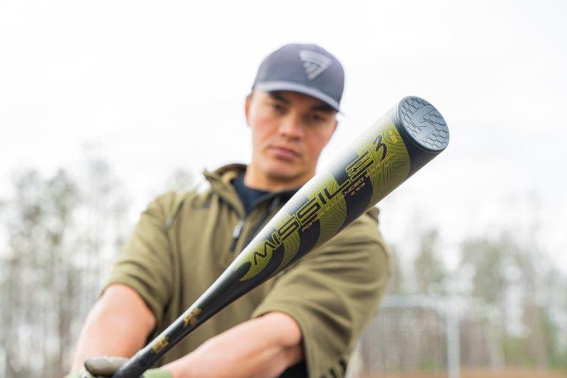 Missile 3 Aluminum BBCOR Certified Baseball Bat - High Performance Youth & Adult Baseball Equipment for Games & Practice