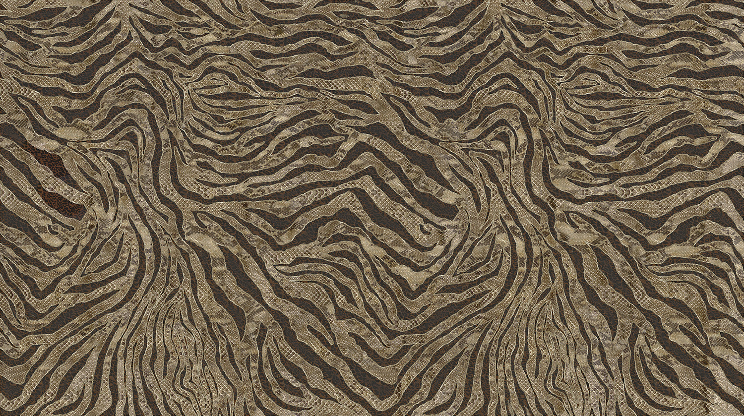 Brown Faux Snakeskin Peel and Stick Wallpaper - Self-Adhesive Removable Vinyl Wall Mural for Bedroom, Living Room, Bathroom Decor (Style M2579)
