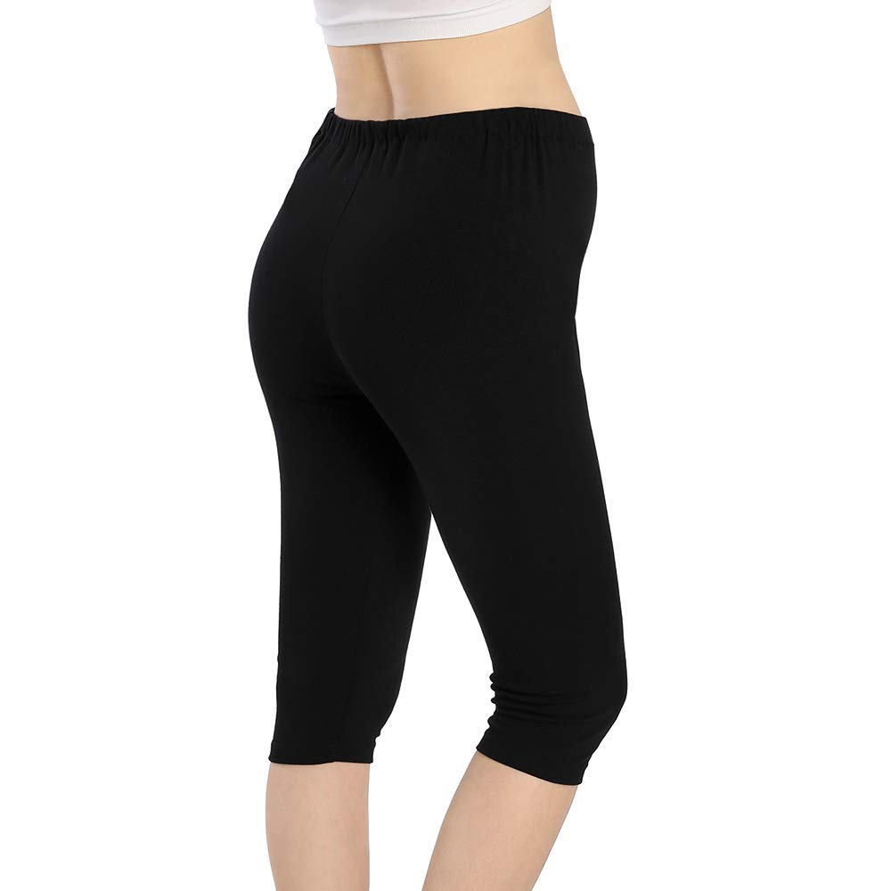 QingWan Maternity Shorts - Over The Belly Pregnancy Capri Leggings for Women, Comfortable Workout Shorts for Yoga, Gym & Everyday Wear