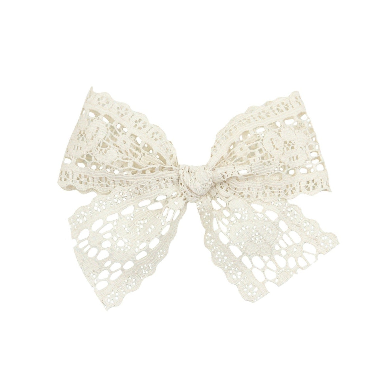 Lou Lou Company Lace Bow Hair Clip - Elegant Hair Accessories for Women & Girls | Perfect for Weddings, Parties & Everyday Style