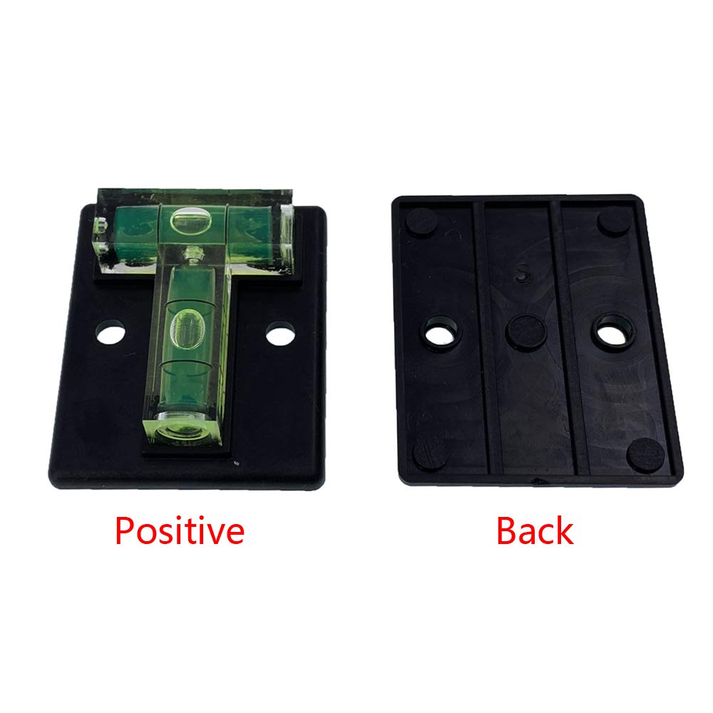 Magnetic Level Tool Set - 50x40mm Green Rectangular Bubble Level (2pcs) for GFNT Tools, Machinery, Shelves & Trailers - Perfect for Construction, Woodworking & DIY Projects