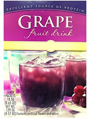 FitWise High Protein Grape Fruit Drink Mix - Ideal Protein Compatible, Low Carb, Keto-Friendly for Weight Loss & Muscle Recovery - Perfect for Post-Workout, Meal Replacement & Healthy Lifestyle