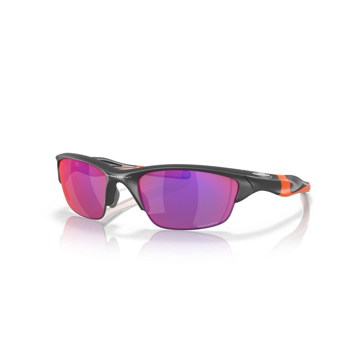 Oakley Half Jacket 2.0 Sunglasses - Low Bridge Fit, Matte Dark Grey Frame with Prizm Road Lenses (Model 0OO9153 915328) - Ideal for Cycling, Running & Outdoor Sports