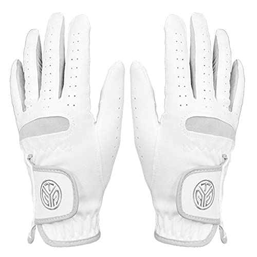 Premium Men's & Women's Golf Gloves - Left & Right Hand Ultra-Soft Breathable Fiber Cloth - Durable Wear-Resistant Sports Gloves for Golf Training & Outdoor Activities