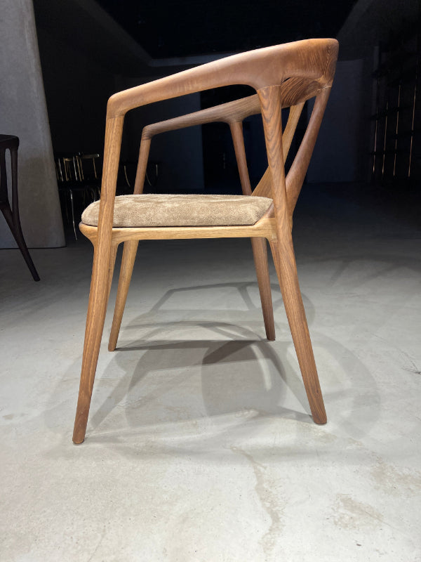 Premium Solid Walnut Dining Chair - Italian Style Luxury Wooden Chair for Home, Restaurant & Office - Elegant & Durable Seating Solution