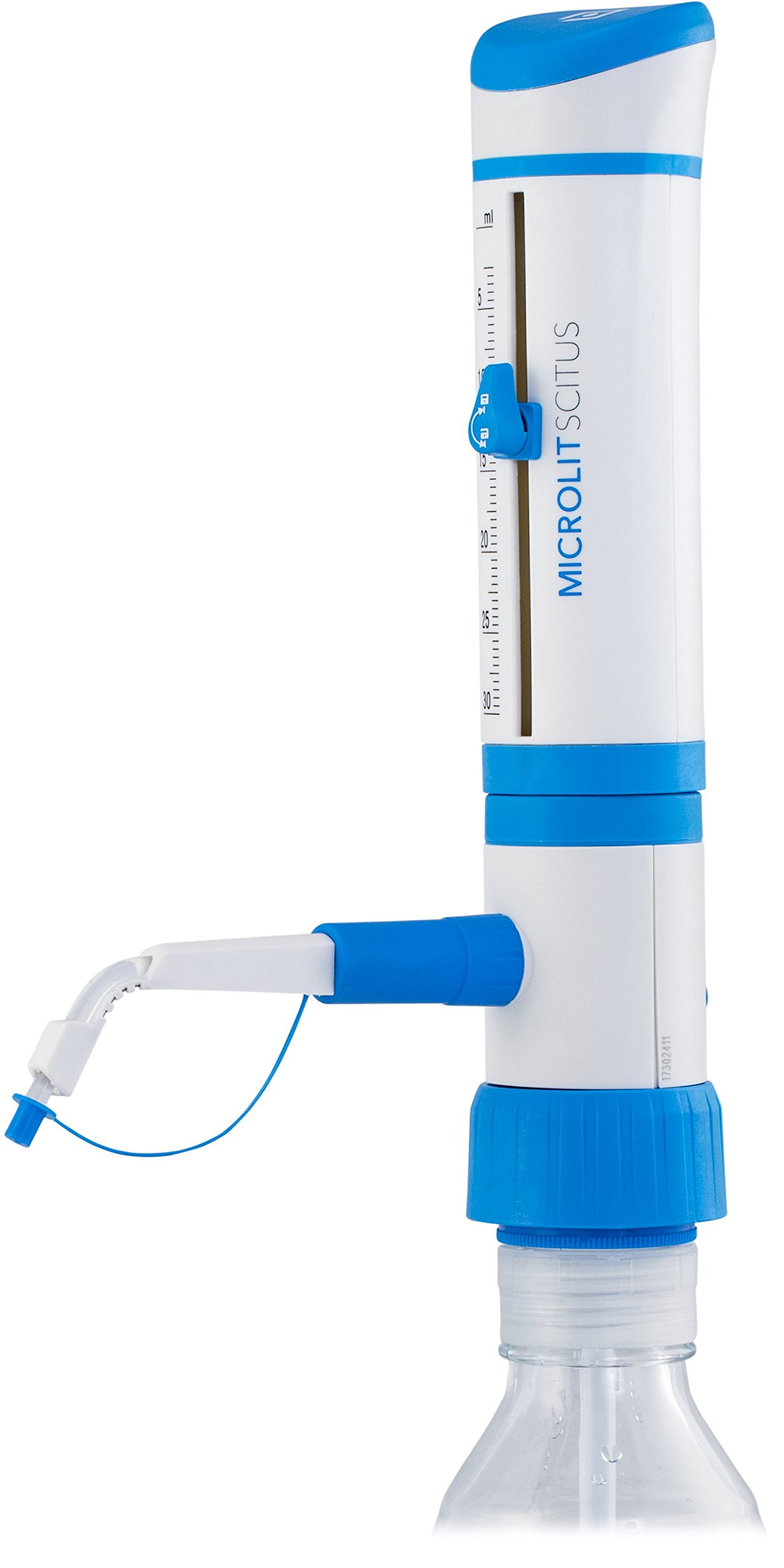 SCITUS BottleTop Dispenser 10-100ml | Laboratory Equipment for Precise Chemical, Oil & Solvent Dispensing | Safe Reagent Transfer from Bottles | Ideal for Research Labs & Chemistry Experiments