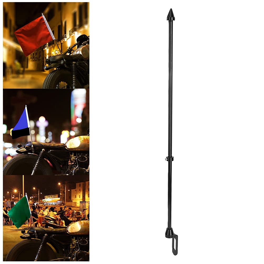 Universal Motorcycle Flag Mount - Rear Seat Rack Accessory for Road Trips