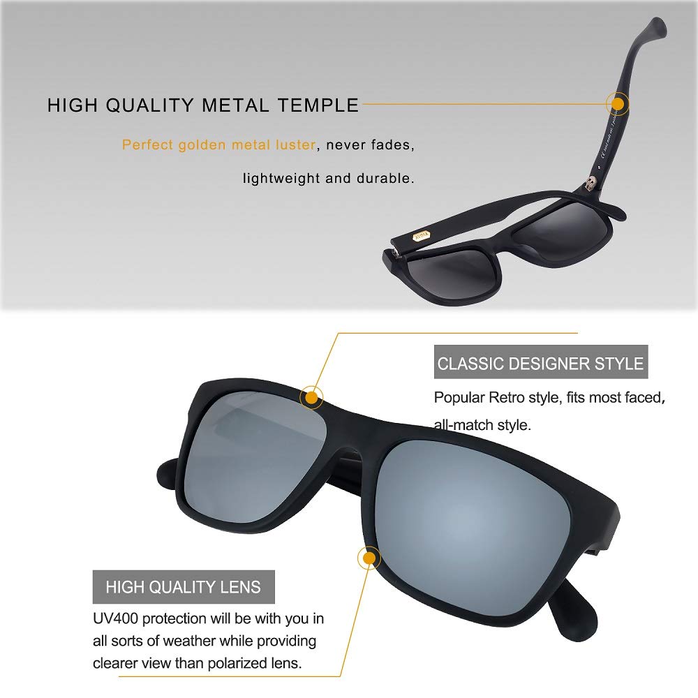 AVIMA King Polarized Sunglasses for Men - UV Protection, Classic Trendy & Stylish Luxury Shades - Perfect for Driving, Fishing, and Outdoor Activities