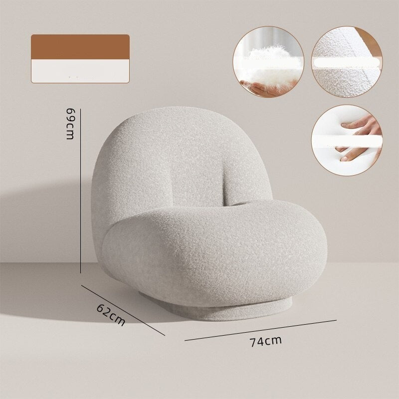 Luxury Velvet Sofa Chair - Soft & Stylish Accent Chair for Living Room, Bedroom, or Office - Comfortable Modern Seating with Elegant Design for Home Decor