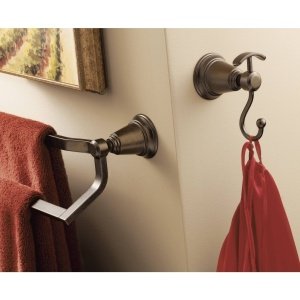 Moen YB8203CH Rothbury Chrome Robe Hook - Elegant Bathroom & Bedroom Wall Hook for Towels, Robes & Clothes - Perfect for Home, Hotel & Spa Decor