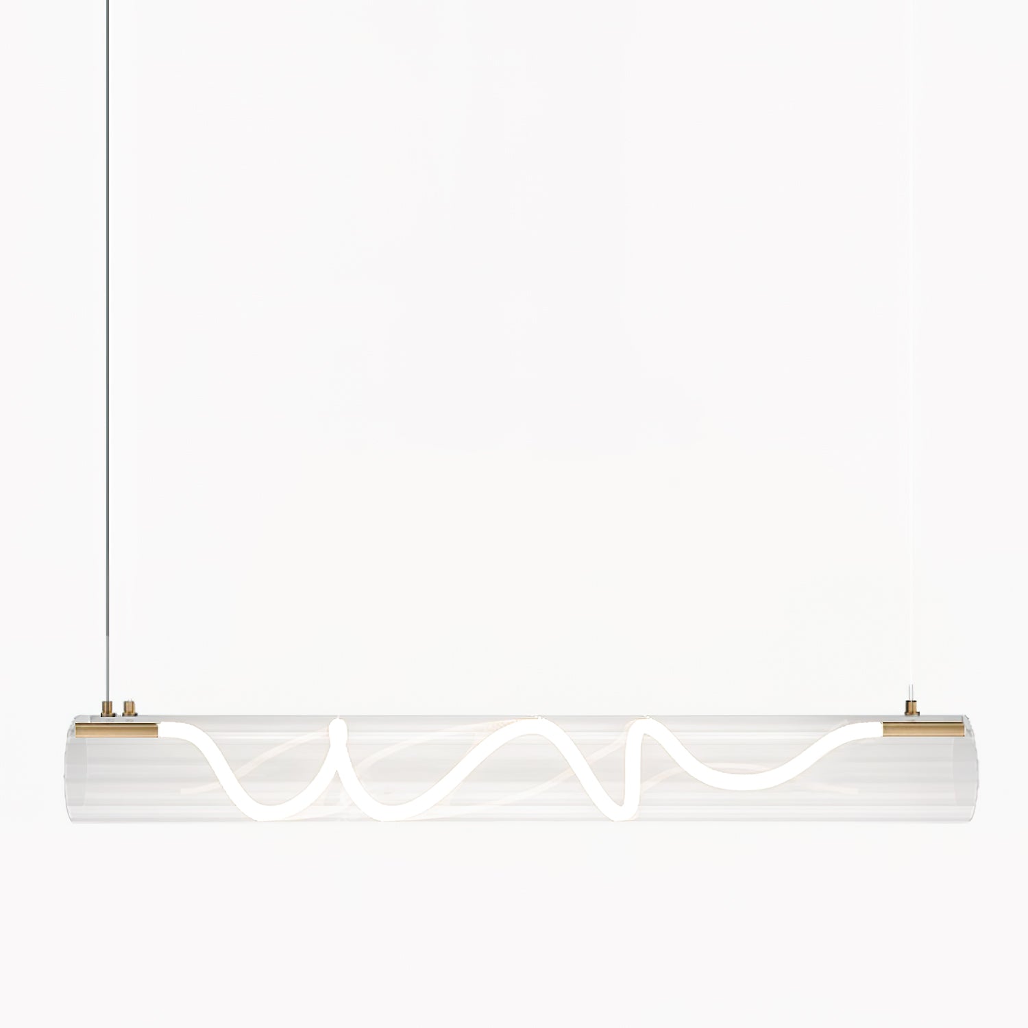 Alexandra Linear Pendant Light - Modern Minimalist Hanging Fixture for Kitchen Island, Dining Room & Bedroom Lighting | Dimmable LED Chandelier for Home Decor