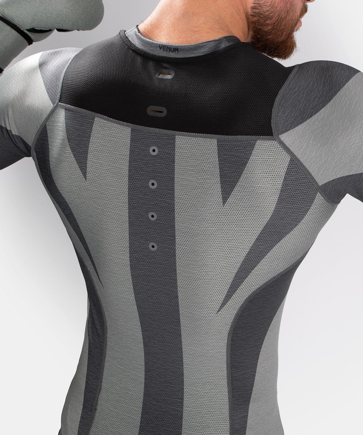 Venum Stone Rashguard Short Sleeves MMA BJJ Training Shirt - Mineral Green for Grappling, Martial Arts & Combat Sports