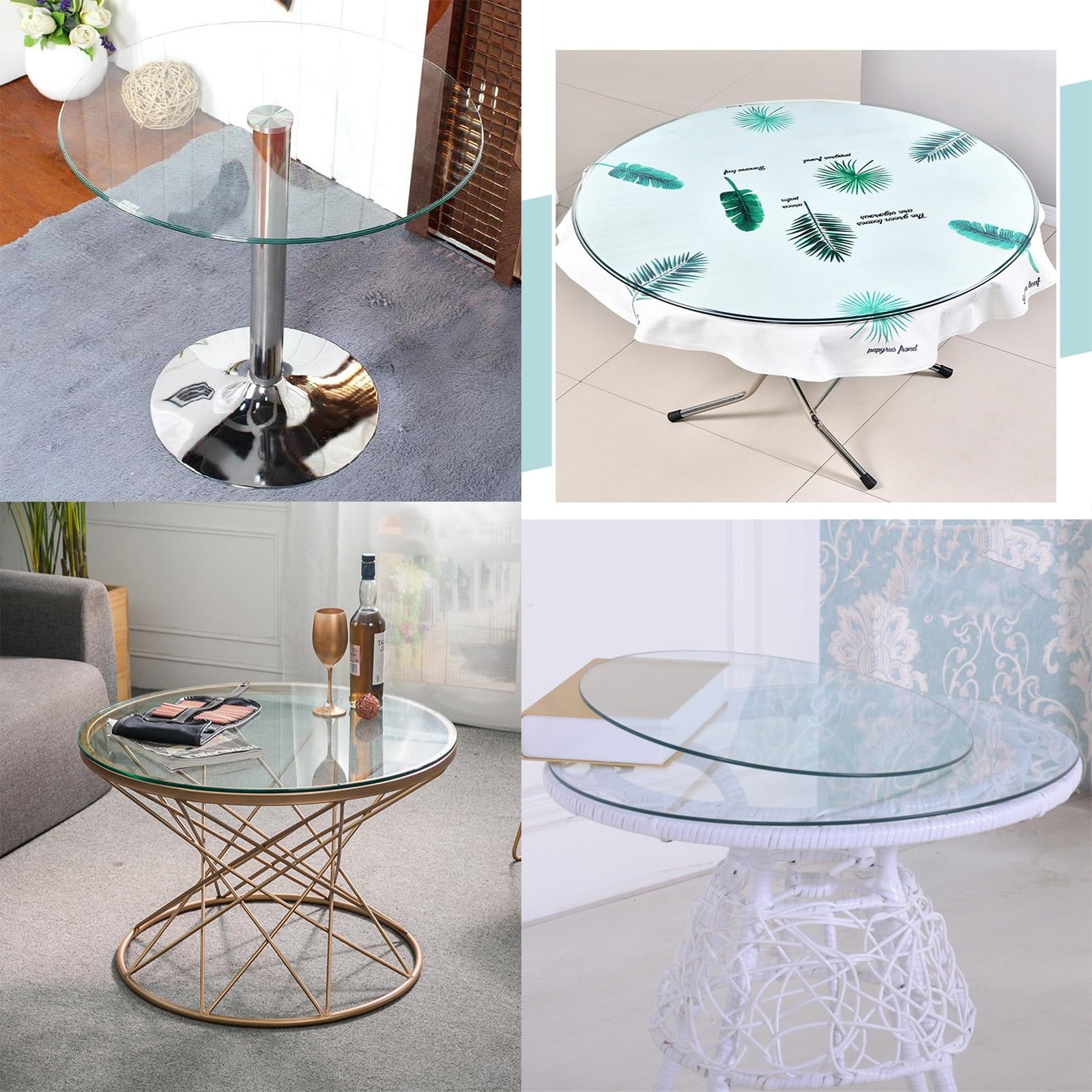 **Round Tempered Glass Table Top - 19.6