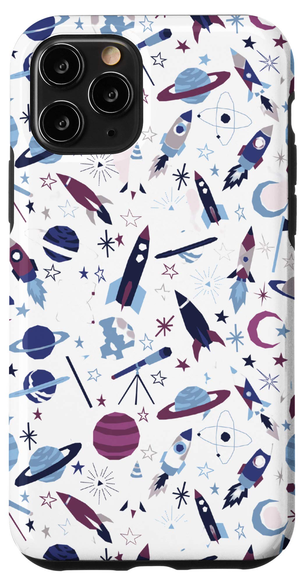 iPhone 11 Pro Case - Space Galaxy Design with Planets, Moon & Stars - Durable Protective Cover for iPhone 11 Pro - Perfect for Astronomy Lovers & Sci-Fi Fans