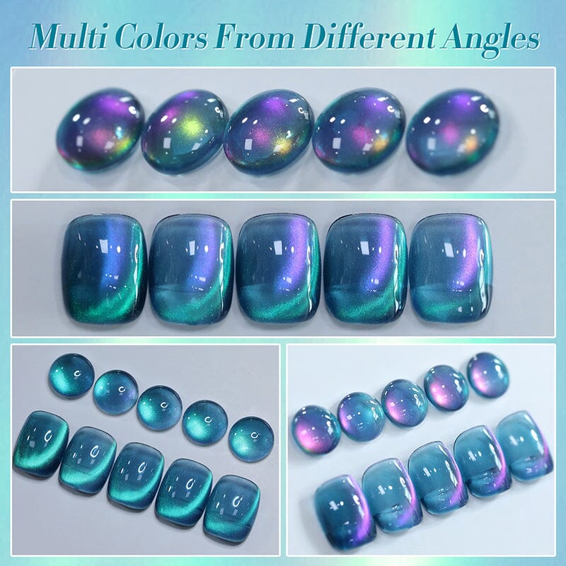 Water Light Cat Magnetic Gel Polish - MY83 Sea Blue 10ml Nail Polish for Salon & Home Manicure - Perfect for Nail Art, Special Occasions & DIY Gel Nails